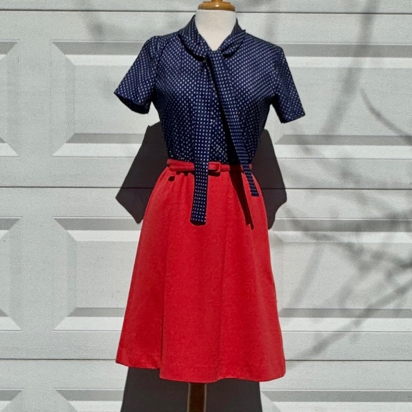 Vintage Cora's Closet Dress (with matching jacket and belt)-petite - Picture 1 of 10